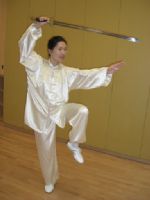 Brenda is playing Tai Chi Sword