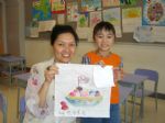 Brenda with student